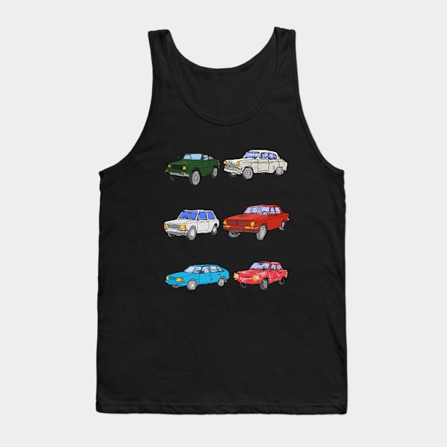 ussr cars Tank Top by Antho